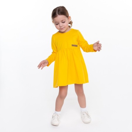 Платье для девочки, цвет манго, рост 86-92 см-5