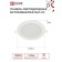LED panel In Home RLP-VC, 18 W, 230 V, 4000 K, 1440 lm, 185x30 mm, round, white