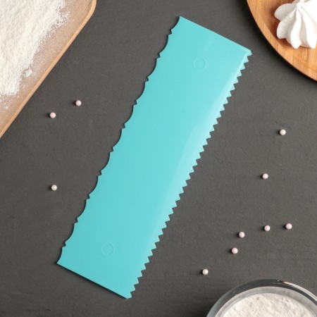 Spatula Confectionery Double Daul "Pattern", 25.5 × 7.5 cm