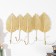 Decorative "mulberry leaves" Golden 19x30.5 cm hooks