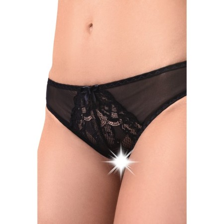 Erotic panties with a bow of Erolata Mia, black (42-44)-5