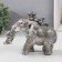 Polystone souvenir "Funny slopies go on a big elephant" 18.5x9x15 cm