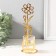 Summary for 1 candle metal, glass d = 4.5 cm "Flower in a vase" gold 7.4x7.5x21 cm
