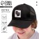 Baby cap for a boy with a Gelik grid, black color, rr 52-54, 5-7 years old