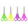 Baby scissors 13.5 cm, Erichkrause Joy, with rounded ends of blades and ruler, mix
