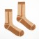 Male socks with a camel fluff, beige/red trail, size 41-43