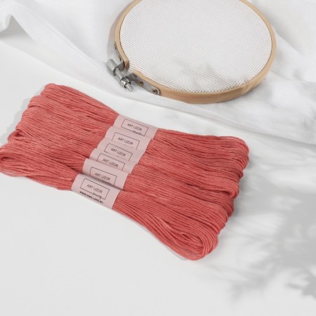 Set of threads Muline No. 3712, 8 ± 1 m, 6 pcs, salmon color-1