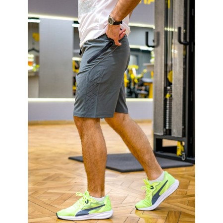Male sports shorts, size 50, gray color-7