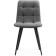 Stool on a metal frame chilli metal/velor, black/gray 43.5x50x87.5 cm