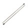 The knitting needles are straight, metal, 35 cm/7.0 mm