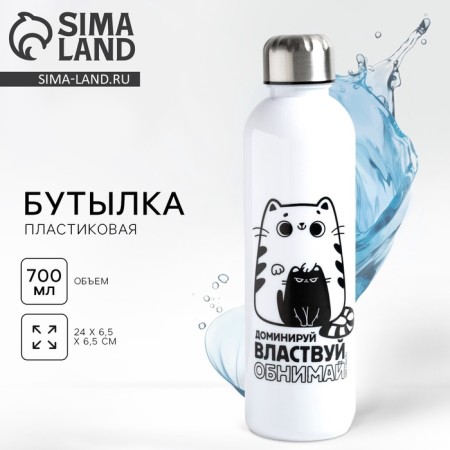 Water bottle "Hug and conquer", 700 ml