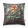 Decorative Ethel Pillow "Tank" 40x40 cm, velor, 100% p/e