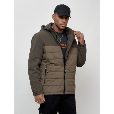 Sports male jacket, size 60, brown color-6