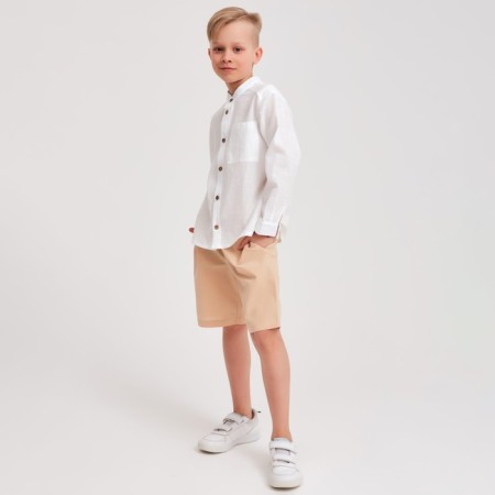 Burmuda shorts Minaku: Cotton Collection Beige color, height 110-1