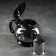 Betty glass teapot "Betty", 800 ml, with metal sieve, black color