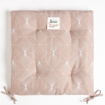 Sitting for a chair "Dolyana" Geometry 42x42x7cm, 100% cotton, 164 g/m2-4