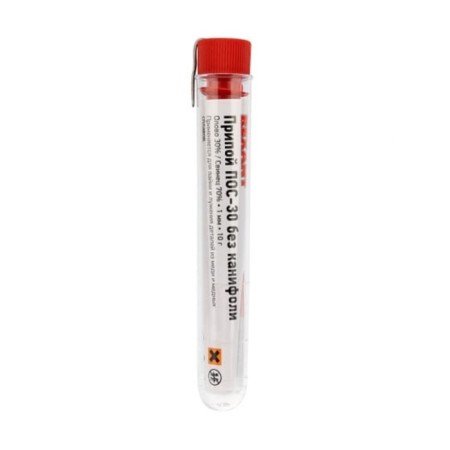 Solder without rosin Rexant, 10 g, d = 1 mm, tin 30%, lead 70%
