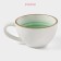 Cup porcelain shade "Cosmos", 250 ml, green color