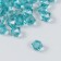 Plastic beads "Crystal polyhedron. Azure-gray" Transparent set of 20 g 1x1x1 cm