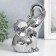 Souvenir ceramics "Elephant" silver 20x12x9 cm