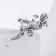 Brooch "Lizard" Triton, colored in black silver