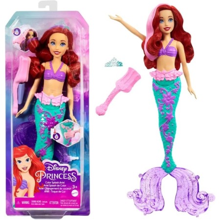 Doll "Little Mermaid - Color Splash", changes color, 35 cm