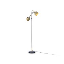 Floor lamp with a switch on the wire Ambrella Light, Traditional, TR97125, 2HE27, Color Gold, Black