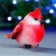 New Year's figure "Zimoprodok" red 6x9x9cm