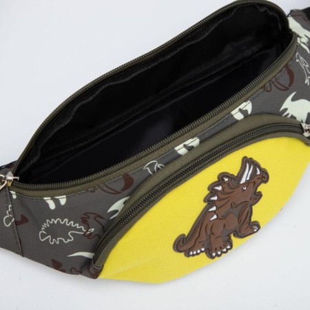 Barry Bag, lightning department, brown/yellow color, "dinosaur"-2