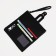 Women's wallet on the button, black color