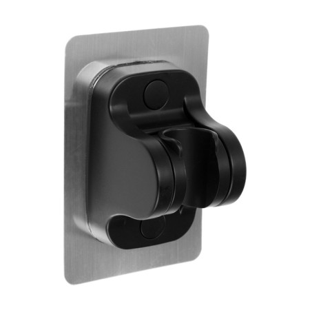 Holder for shower watering can Zein Z104, adjustable, self -adhesive, black-6