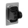 Holder for shower watering can Zein Z104, adjustable, self -adhesive, black
