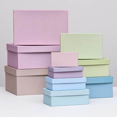 A set of boxes 10 in 1 "only for you", 30 x 19 x 13 - 12 x 6.5 x 4 cm, mix,