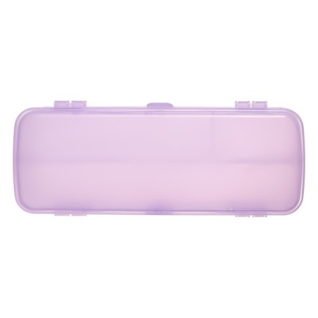 Penal Plastic case 75 x 210 x 45 Devente Box, 4 departments, pink 7020453-4
