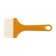 Brush flat promo, artificial bristles, plastic handle, 71 mm