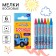 Wax pencils, set of 6 colors, blue tractor