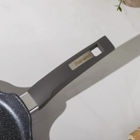 Pancake pan “granite”, d = 20 cm, plastic handle, anti -stick coating, gray color-3