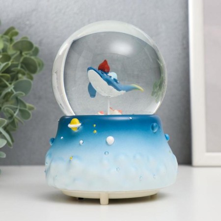 Souvenir Polystone Water Ball Light, Music "Kid on Kita" MIX13x8x8 cm-4
