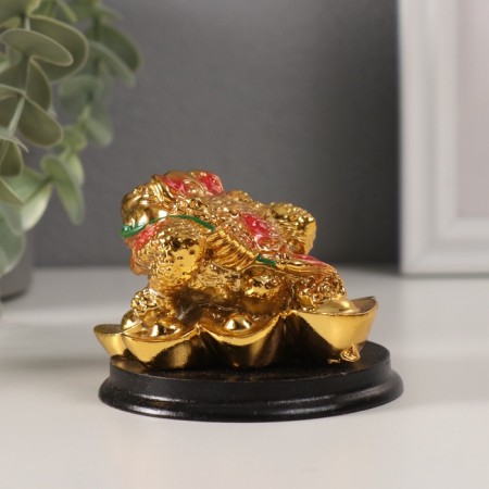 NECKE Gold "Toad on ingots" 7.5 x 6 x 5.5 cm-3