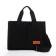 Youth bag with zipper, black color