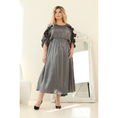 Women's dress, size 54, gray color-13