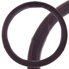 Leather brawl, l black Skyway, with a red stitch