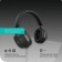 Headphones More Choice HW55, wireless, invoices, microphone, BT V5.3, 200 mAh, black