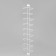 Backs for glasses 9 cells, 15.8 × 2.9 × 67 cm, white color