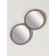 Mirror folding "waves", d = 7.5 cm, color is matte beige