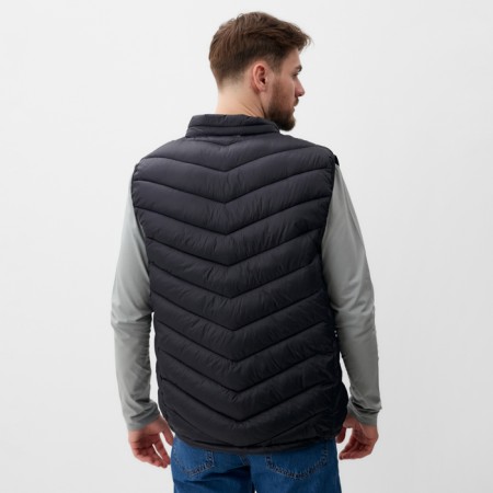 Male vest at the zipper Mist, r.52, black-3
