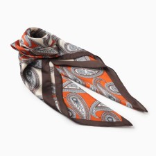 Women's scarf minku rr 70*70 cm, col. brown