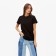 Women's T-shirt Basic Line Black Black, Rr. 46