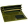 Wallet on the button, Dep. For bills/maps (6)/coins, swamp color 18x9x2.5cm