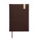 The weekly dated 2024, A4, 64 sheets, Devente.vertical, a solid cover of artificial leather with foam, lies, cream block 70 g/m2, brown